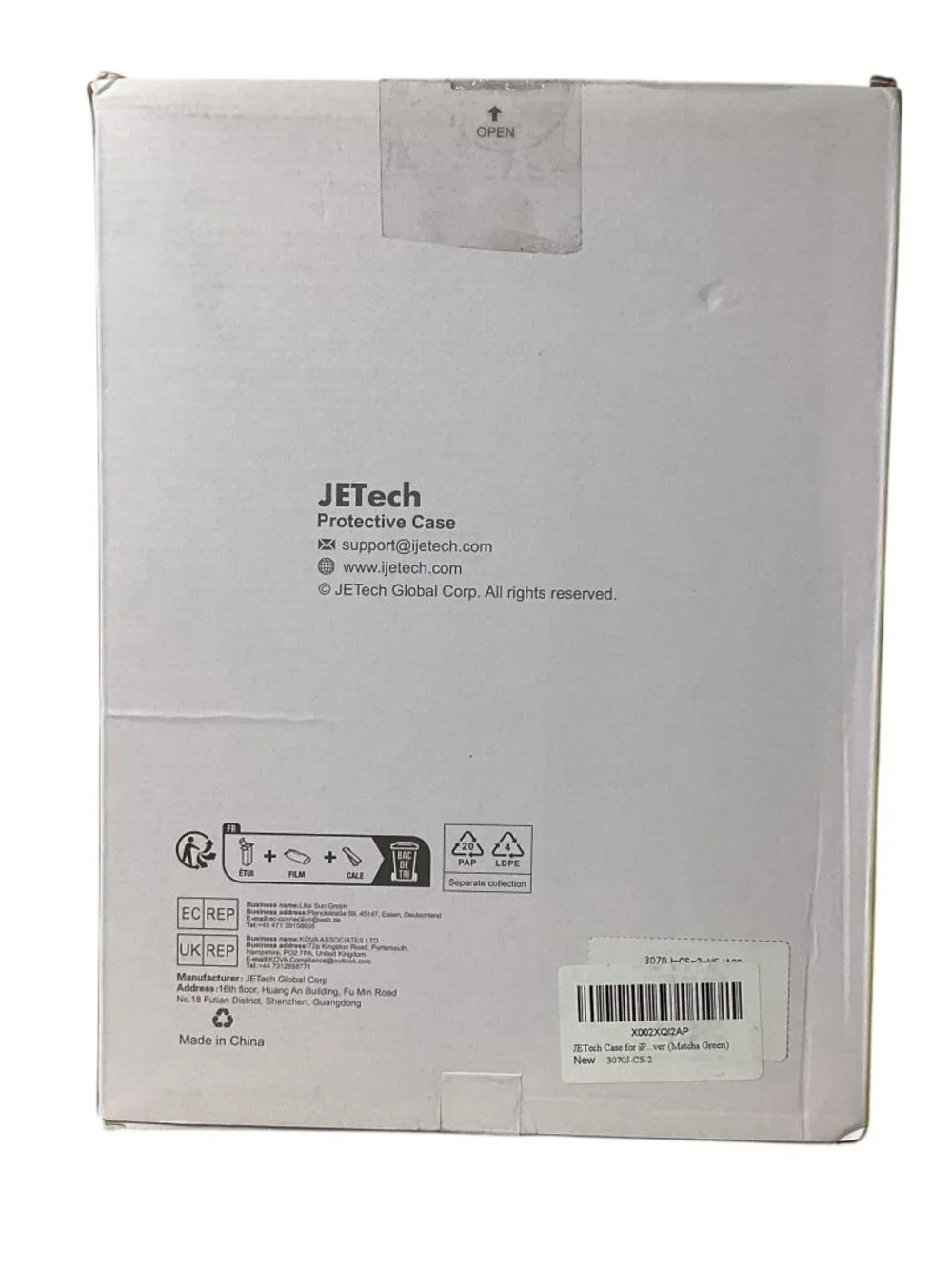 JETech: Slim Folio Case in Matcha Green, iPad (9th, 8th, and 7th generations)